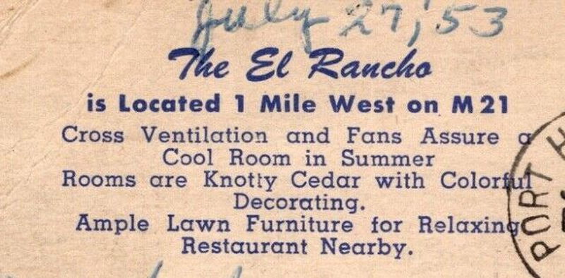 El Rancho Motel - Old Postcard (newer photo)
